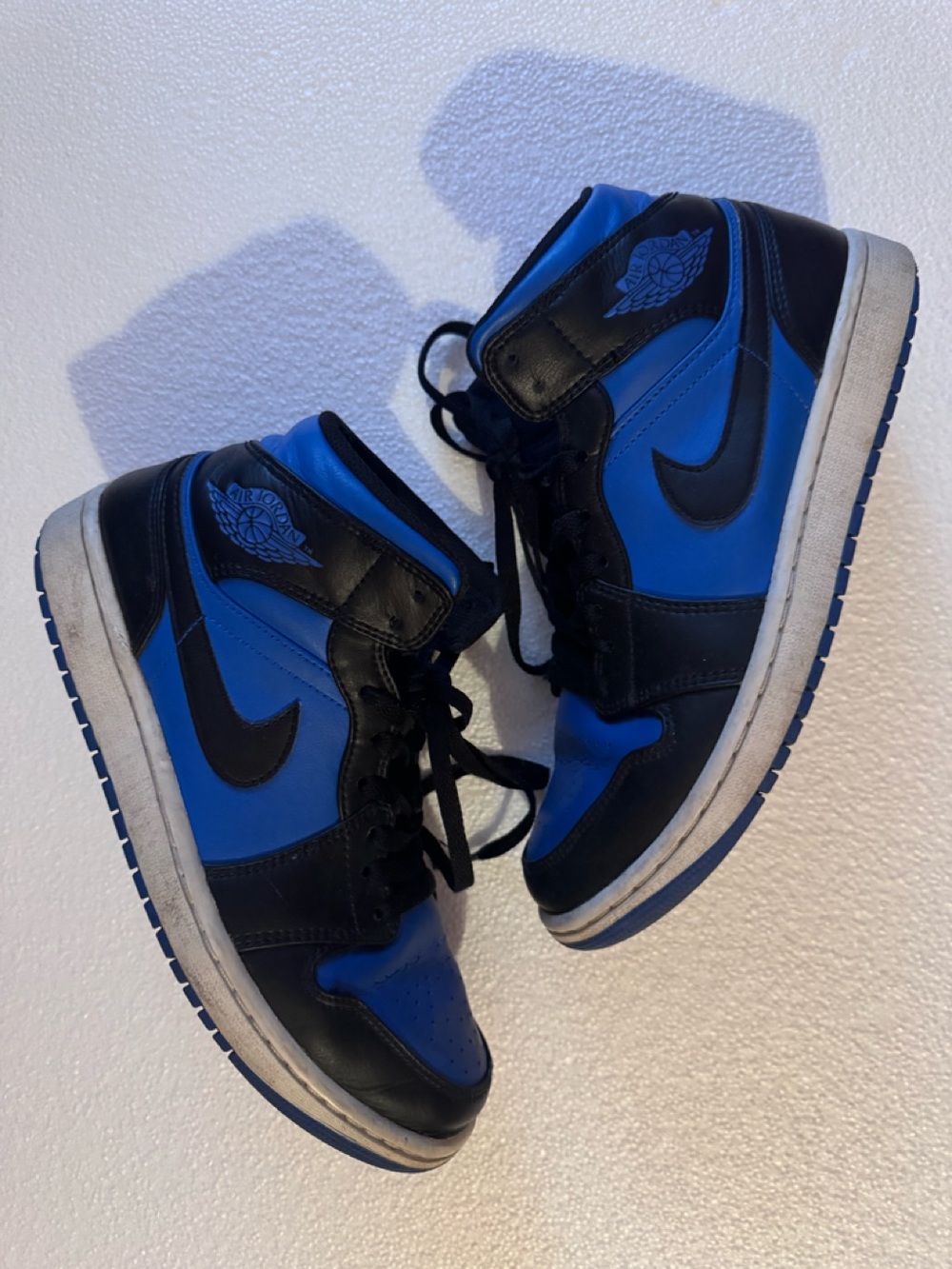 Air Jordan 1 Mid Royal Blue/Black  Men's Size 8 in GUC